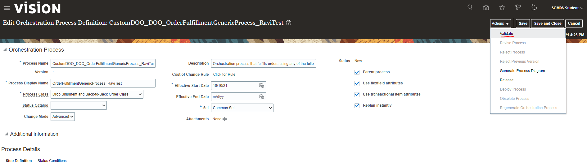 Deployment of Orchestration Process in Oracle Fusion – My Cloud Journey